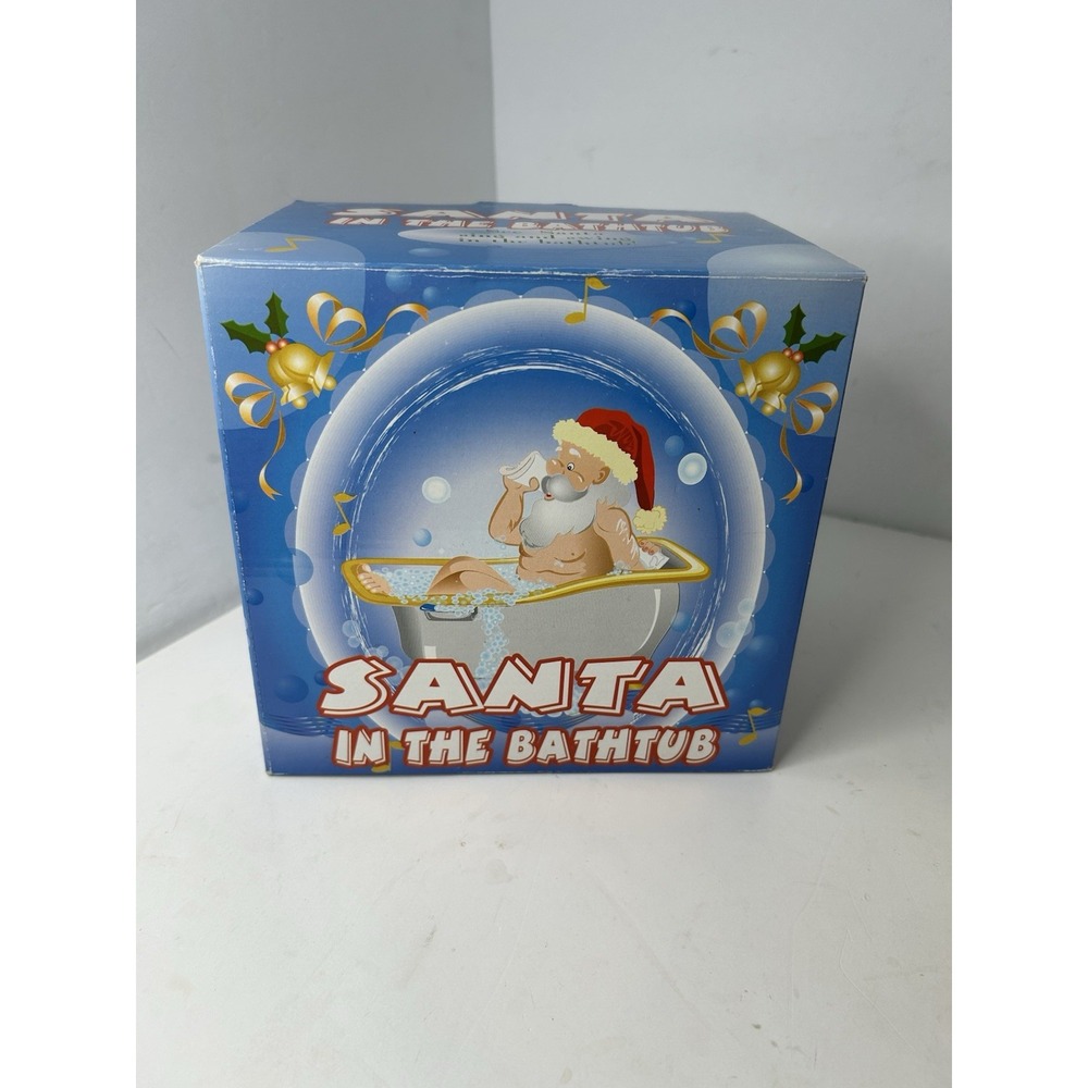 Singing Santa in the Bathtub Figure (with Box) - Picture 6 of 7